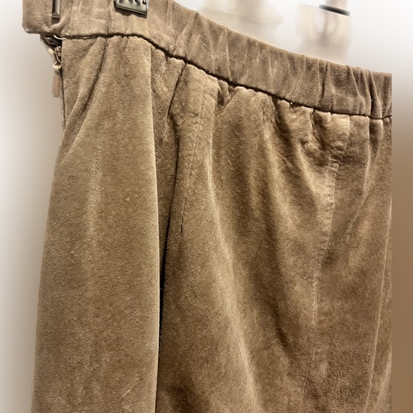 Vintage Two Piece Genuine Leather Pants Suit (L) - Picture 4 of 6